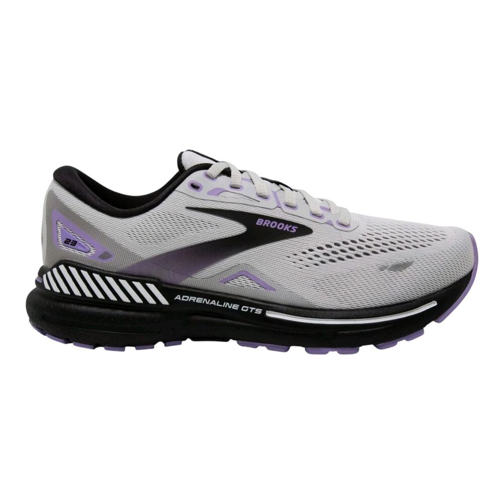 NWOB BROOKS Adrenaline GTS 23 'Grey Purple' Runnning Shoes Size 10Wide